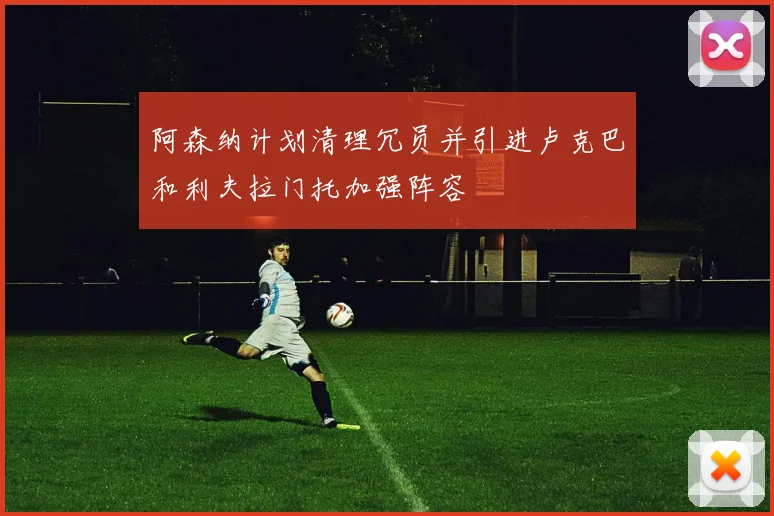 阿森纳计划清理冗员并引进卢克巴和利夫拉门托加强阵容